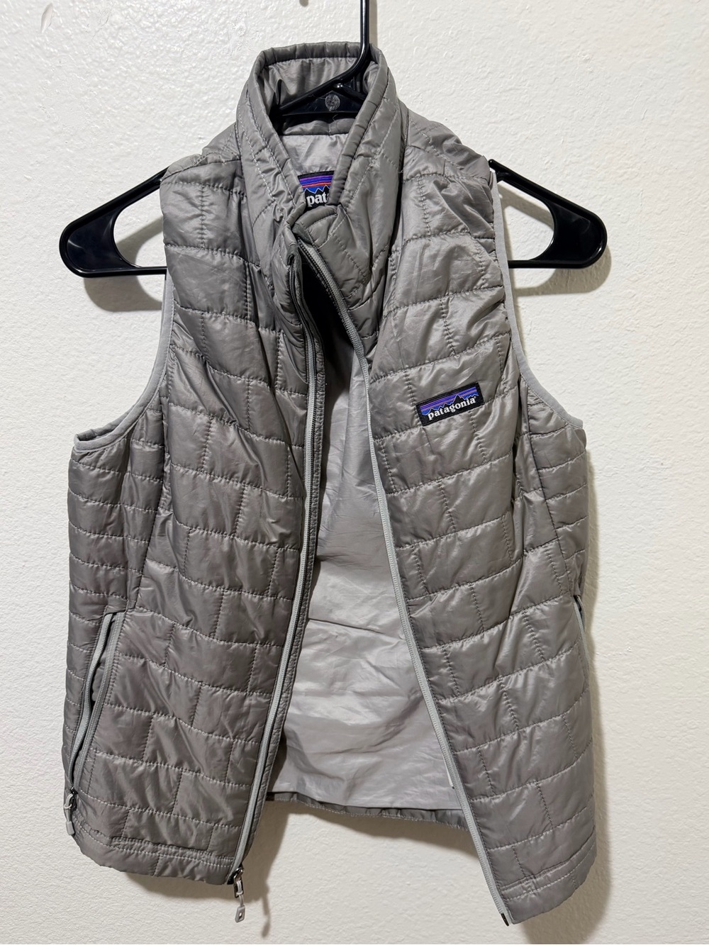 Patagonia Silver Quilted Insulated Vest